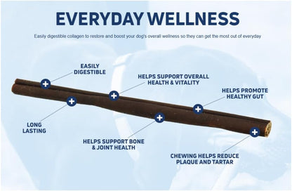 B a r k w o r t h i e s Collagen Beef Sticks for Dogs - 2 Pack Grain Free, Rawhide Free, Natural Dog Chews for Teething & Dog Training - Daily Health Boost for Barkworthies, Ebook