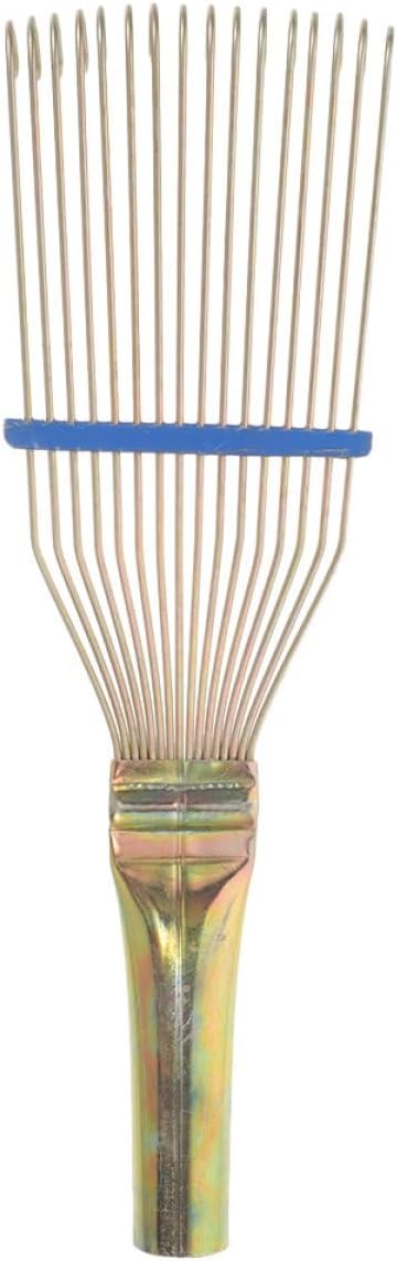 Homoyoyo Sheep Wool Comb Brush and Horse Hair Rake for Livestock Grooming, 23Cm Small Yellow Deshedding Tool for Cattle and Farm Animal Hair Removal