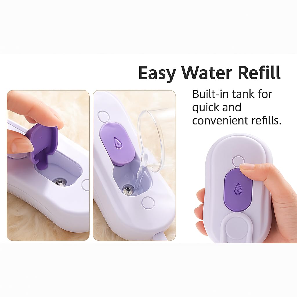 Cat Steam Brush for Shedding – Pet Steam Grooming Tool for Cats & Dogs, Rechargeable De-Shedding Cat Brush with Cleaning & Massage