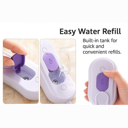 Cat Steam Brush for Shedding – Pet Steam Grooming Tool for Cats & Dogs, Rechargeable De-Shedding Cat Brush with Cleaning & Massage