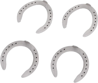 Horseshoe, 4pcs Aluminum Alloy Horse Shoes Horse Riding Equestrian Tools, for Horses That Have More Exercise or Work(13cm)
