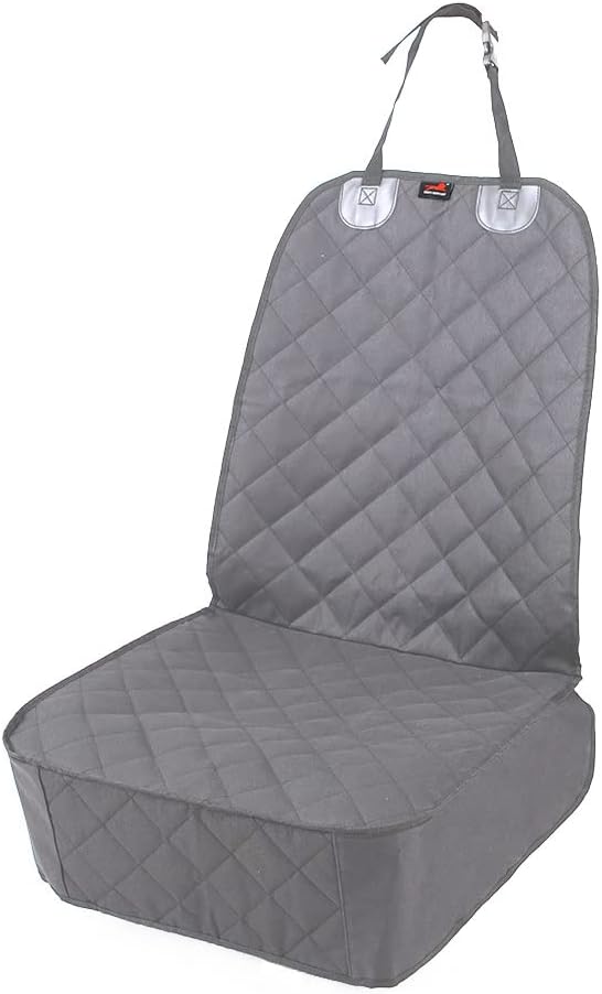 HONEST OUTFITTERS Dog Car Seat Covers, Pet Front Cover for Cars, Trucks, and Suv's - Waterproof & Nonslip Dog Seat Cover(Gray)