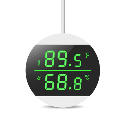 KeeKit Reptile Tank Thermometer, LED Digital Reptile Thermometer and Humidity Gauge Hygrometer, Temperature Range ±1.8℉, for Reptile Tank, Snake Tank, Accessories Pet Rearing Box