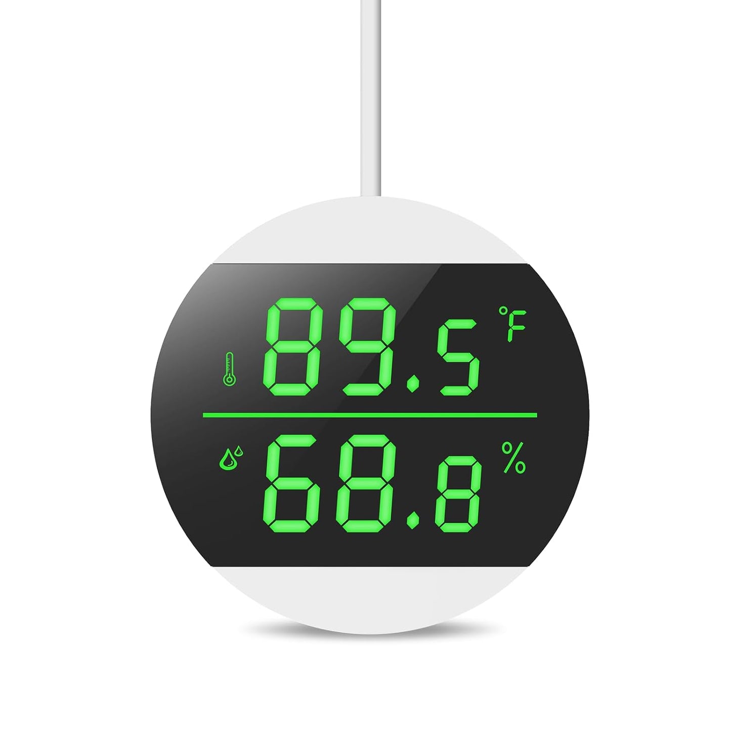 KeeKit Reptile Tank Thermometer, LED Digital Reptile Thermometer and Humidity Gauge Hygrometer, Temperature Range ±1.8℉, for Reptile Tank, Snake Tank, Accessories Pet Rearing Box