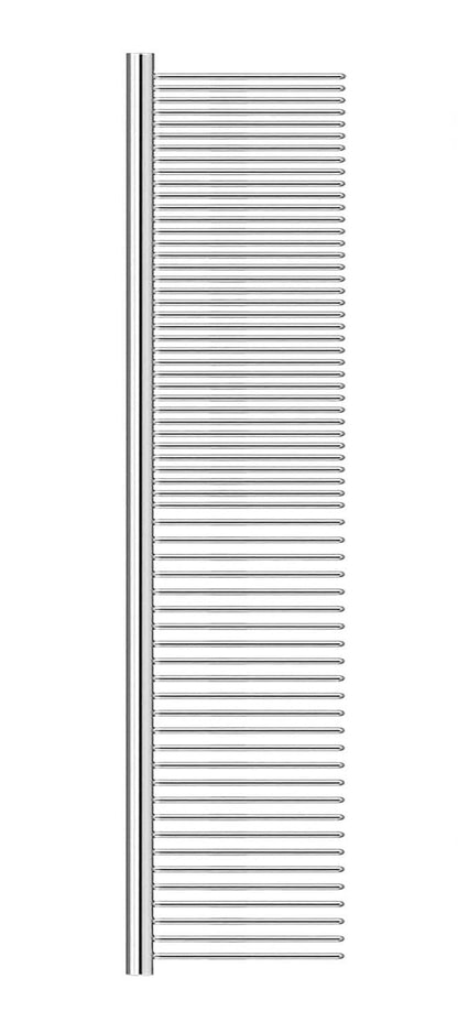 Dog & Cat Grooming Comb – Rounded Stainless Steel Teeth for Safe & Gentle Detangling, Prevents Knots & Mats on Long/Short Hair, Lightweight & Portable Pet Brush, 1.6in/1.3in (Long Teeth)