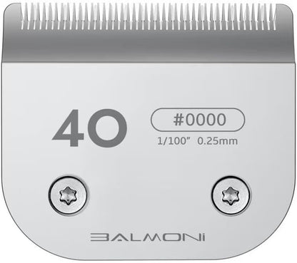 Professional A5#40 Detachable Clipper Blade – 0.25mm (1/100”) – Powder Metallurgy + Titanium-Ceramic, Low-Heat High-Precision – Fits Wahl, Andis, Oster, Heiniger A5 Clippers