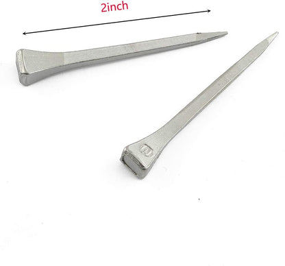 DZS Elec 100pcs Steel 2 Inches E5 Horseshoe Nail Stainless Steel Horseshoe Tools for Horse Training Equestrian Sports