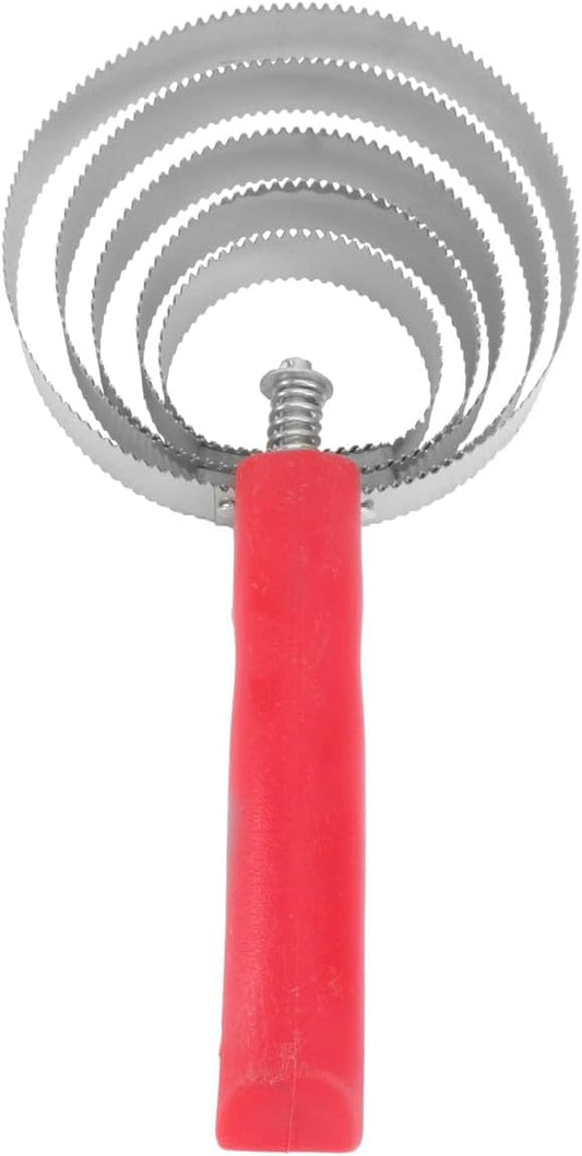 Horse Scratching Brush Itching Comb with Metal Rings and Stiff Bristles, Livestock Grooming Tool for Cattle, Sheep, and Horses, Sturdy Pet Supply for Shedding and Random Color
