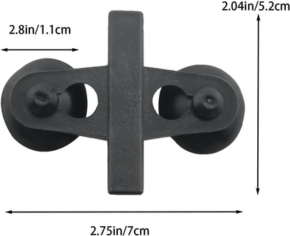 20PCS Black PVC Aquarium Divider Suction Cup Clamp Glass Fixing Clip Suitable for Separating Fish Tank and Supporting Plastic Mesh Panels