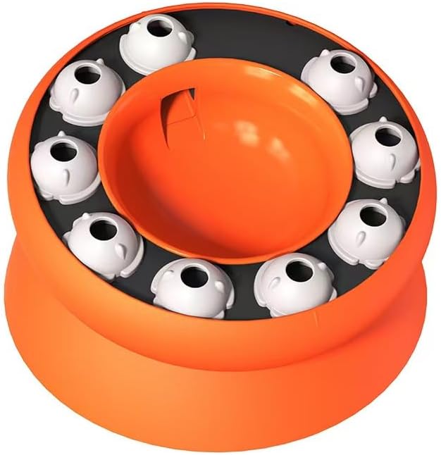 Cat Slow Feeder Bowl, Non-Slip Interactive Food Puzzle for Fast Eaters, Indoor Cats & Kittens, Fun Mental Stimulation & Bloat Prevention, Dishwasher Safe Pet Feeding Mat