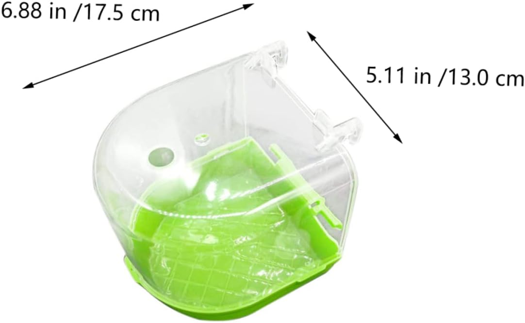 Bird Bathing Tub for Parrots Outdoor Hanging Bird Bath Basin for Parakeets Cockatiels and Budgies