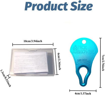 Tick Remover Tool 3 Pack – Portable Tick Key for Pets, Dogs, Animals, and Humans – Quick & Safe Tick Removal Tool – Essential Outdoor Camping Gear for Easy and Reliable Use