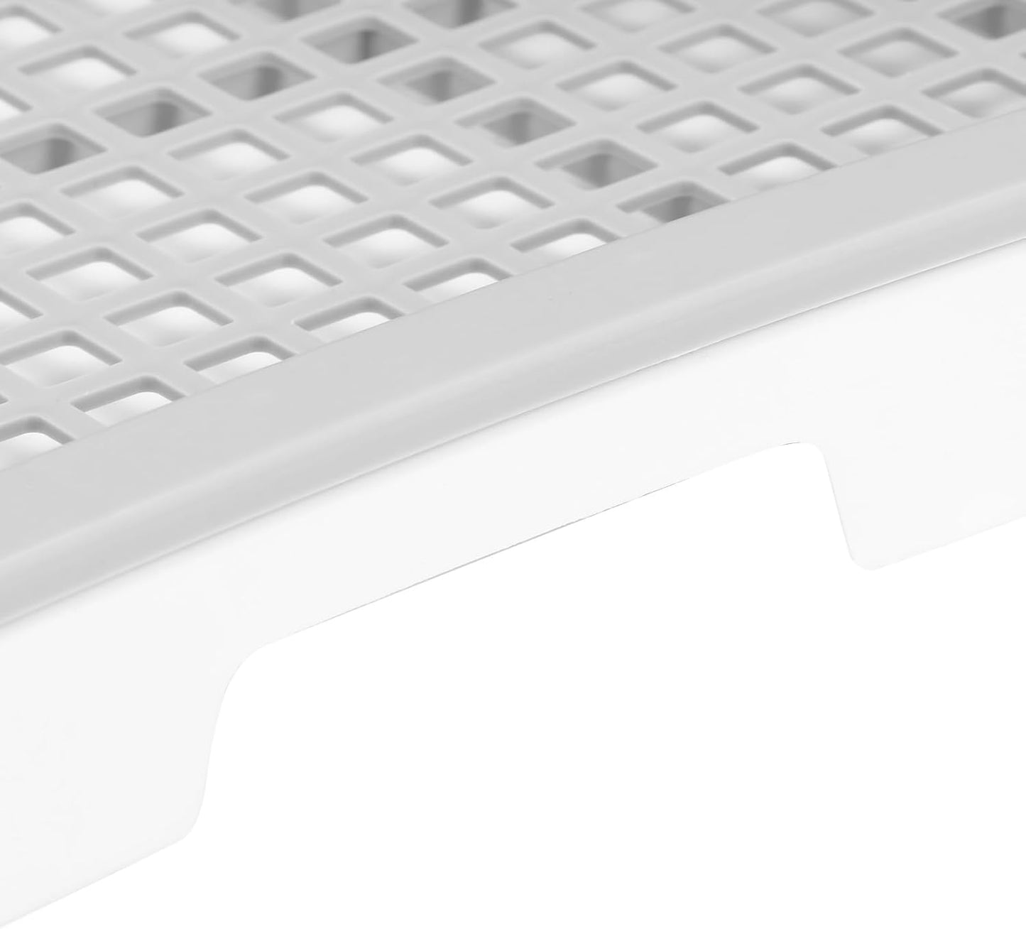 Dog Training Toilet with Wall Column, Removable Portable Puppy Mesh Training Potty, Plastic Dog Potty Tray for Large Small Medium Pets, Indoor Dog Litter Box with Chew De (White)