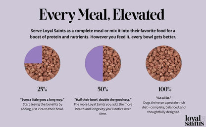 Freeze Dried Raw Dog Food - Chicken & Turkey Salmon Flavors, 14 oz. | High Protein and Grain Free Dog Food for All Breeds and Picky Eaters - Versatile as Meal Topper, Snack, and Treats