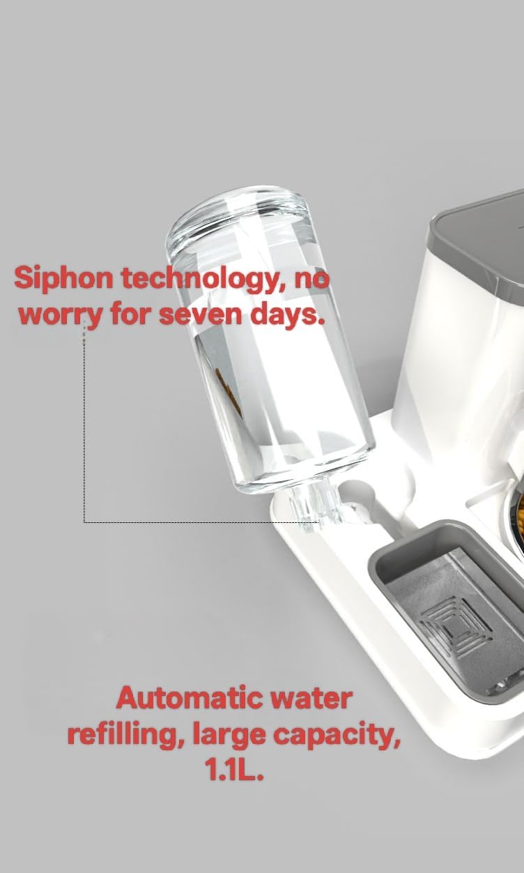 Green Living Pet Automatic Feeder,Water Feeder:Self-Balancing Environmental Feeder Solution