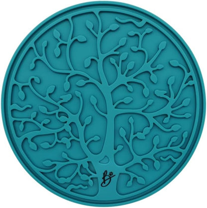 B The Boleo Shop Tree Design Lick Mat for Dogs and Cats, Slow Feeder, Anxiety Relief, Improve Grooming Session, Dog Toy to Keep Busy