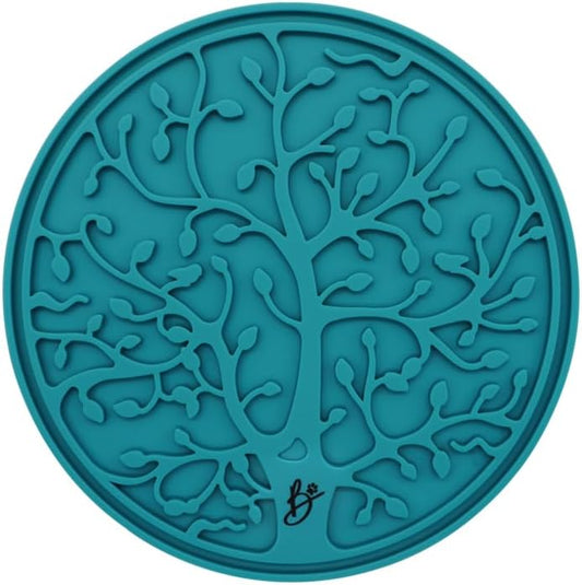 B The Boleo Shop Tree Design Lick Mat for Dogs and Cats, Slow Feeder, Anxiety Relief, Improve Grooming Session, Dog Toy to Keep Busy