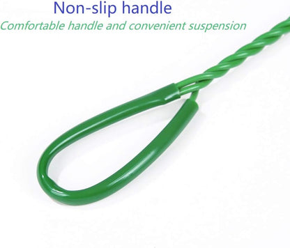 Laojbaba Aquarium Fishing Net Fish Tank Cleaning Tools Fine Mesh Net with Plastic Handle Green 8 Inch