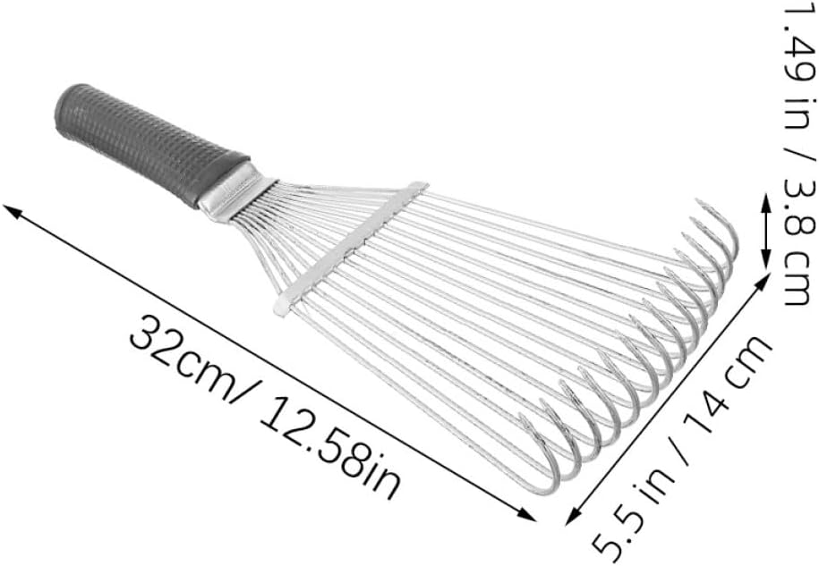 Sheep Wool Rake Brush Deshedding Tool for Farm Animal Grooming 32Cm Compact Black and White Cow and Horse Hair Scratching Comb for Livestock Coat Care