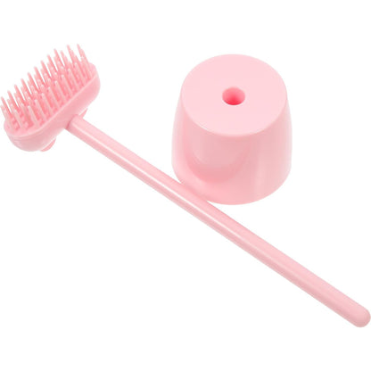 Cat Grooming Brush Pet Massage Brush for Cats and Dogs Hair Removal Soft Compact Rose Grooming Tool for Indoor Use