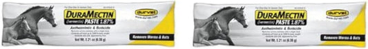 durvet Duramectin Ivermectin Paste 1.87% for Horses, 0.21 oz (Pack of 2)
