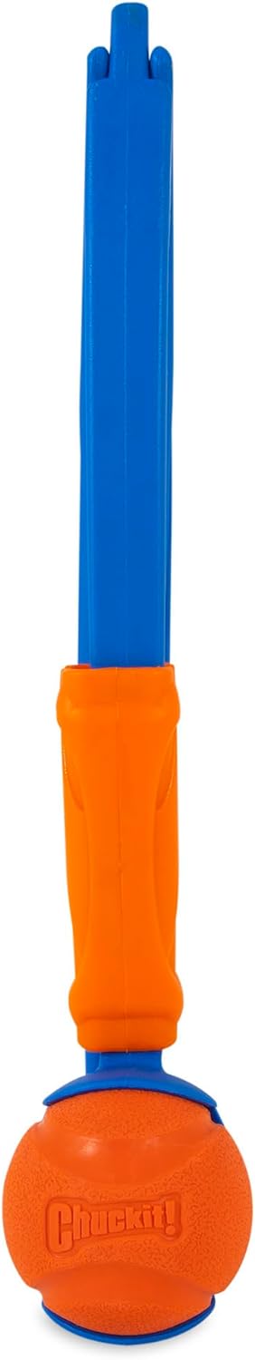 Chuckit! Fetch & Fold 25M Dog Ball Launcher, 25" Length, Includes Medium Ball (2.5") For Dogs 20-60 Pounds