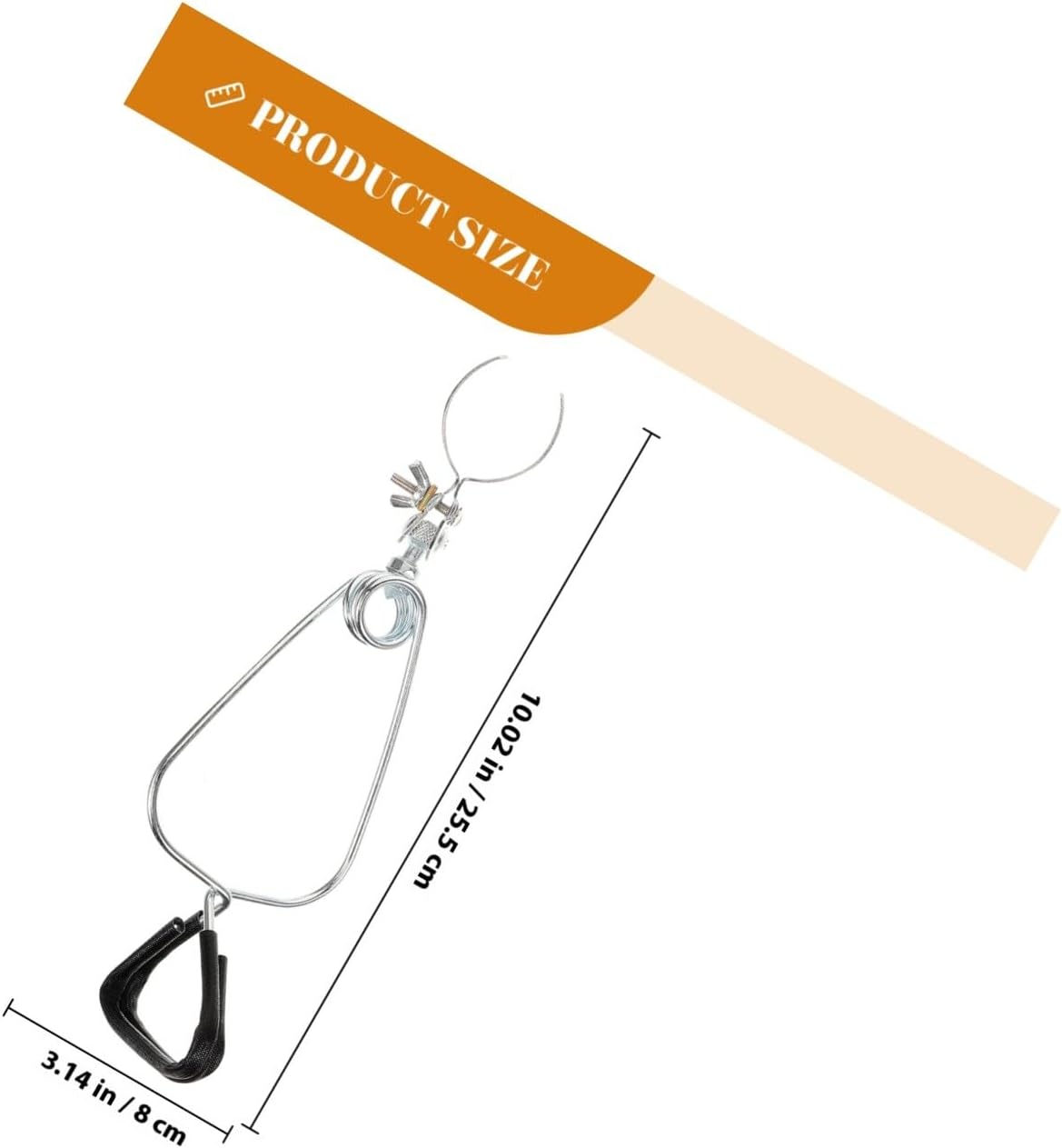 2Pcs Adjustable Clamp Lamp Holders Heat Lamp Bracket Flexible Dome Clamps for Reptile Habitat Lighting Fixtures