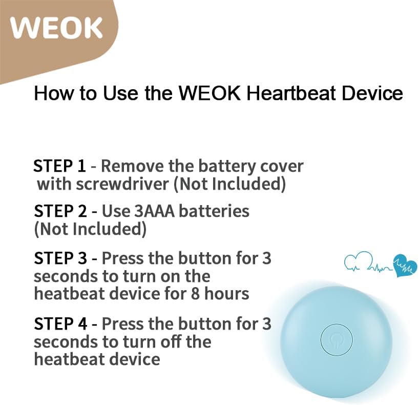 Puppy Heartbeat Toy, Dog Heartbeat Toy for Separation Anxiety Relief, Puppy Toy with Heartbeat Stuffed Animal Anxiety Calming Behavioral Aid Plush Toy for Dogs Cats Pets (Brown +)