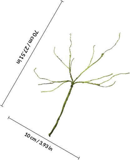 Fake Plant Reptile Vine Terrarium Accessory Sturdy Decorative Faux Rattan Climbing Habitat Decor for Reptiles and Amphibians