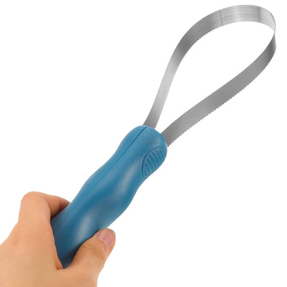 Horse Grooming Brush Stainless Steel Shedding Scraper for Equines and Cattle Portable Deshedding Tool and Itch Relief in Stables