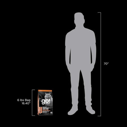 Go! Solutions Weight Management + Joint Care, Grain-Free Dry Cat Food, Salmon Recipe, 6 lb Bag