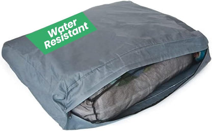 Molly Mutt Water-Resistant Dog Bed Liner, Polyester Bed Liner for Dogs, Easy to Clean, Gray, Huge, 36”x 45”x 4.75”