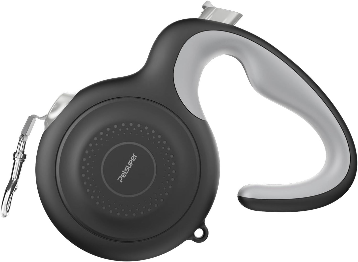 AutoBrake Retractable Dog Leash for Medium and Large Dogs, 360° Tangle-Free Dog Leash and 16Ft Strong Nylon Tape, Ergonomically Comfortable and Lightweight Grip Handle (Black)