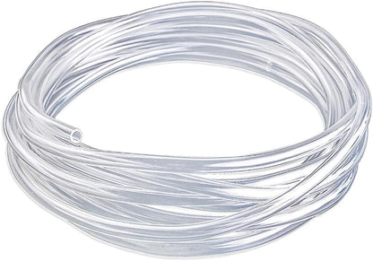 49Ft Long Aquarium Tubing Clear & Flexible, Standard 3/16" Airline Tubing, Flexible Kink-Resistant PVC Air Hose for Fish Tank Air Pump, Hydroponics, Pond Safe for Freshwater and Saltwater Fish Tanks