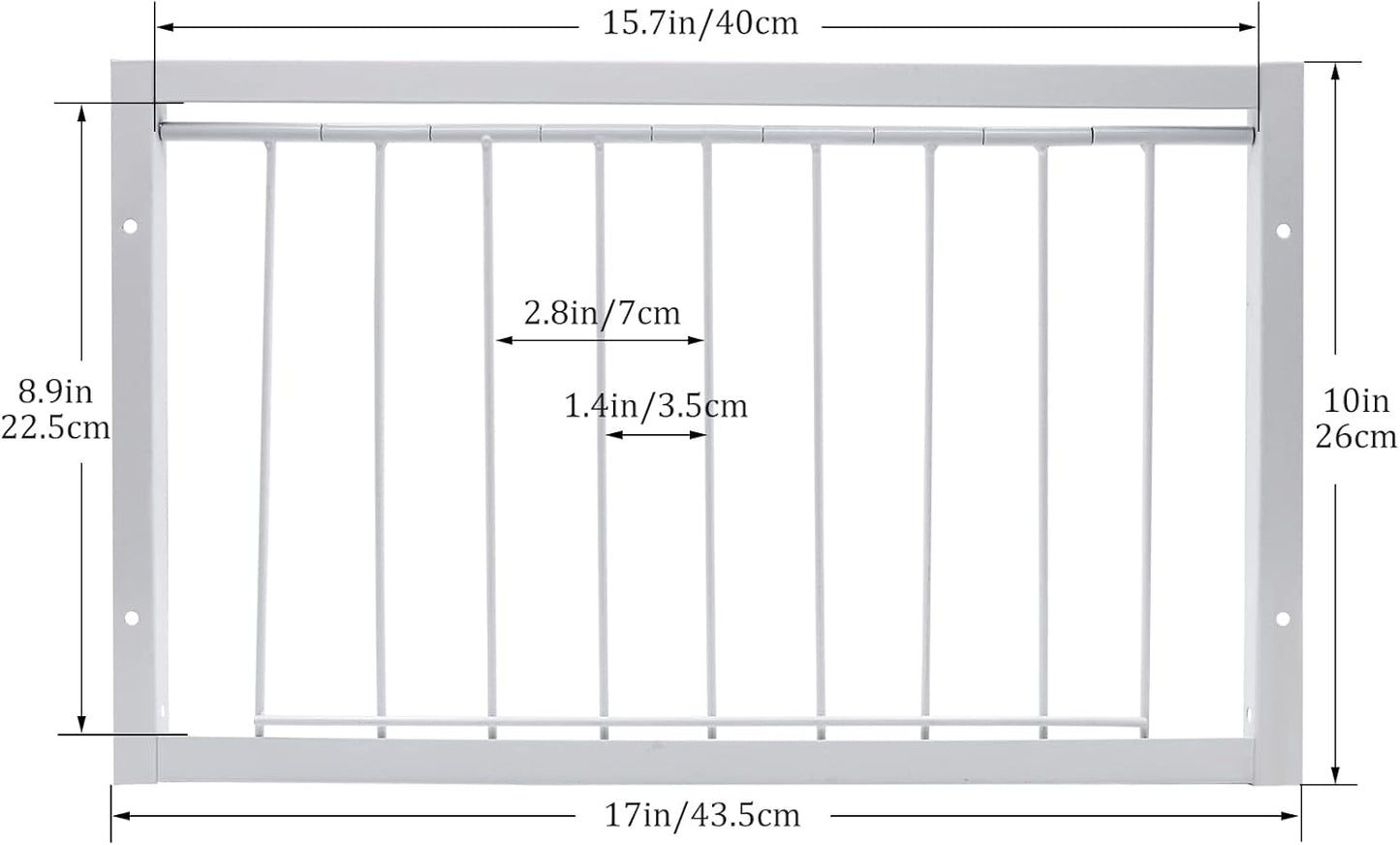 15.7in/40cm Pigeon Cage T-Trap Birdcage Iron Wire Trap Door for Racing Pigeon, 15.7in (40cm)