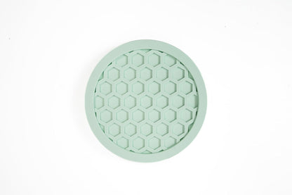 Small Big Dog's Enrichment Bowl and Lick Mat- Top Slow Feeder, Bottom Lick Mat, Soft on Nose Design Breeds, Focus on Dogs w/Short Snouts Like Frenchies, Silicone, Dishwasher Safe