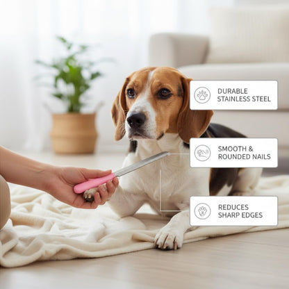 3Pcs Dog brush for shedding Undercoat Rake for Dogs & Cats - Double Sided Brush for Dematting Comb Grooming Tool kit -Dog Nail Clippers & Nail File