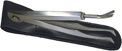 eTradewinds Tick Remover Tool | Tick-Off Pro | Hygienic All Stainless Steel Tick Removal Tool with Leather Case (2-Pack)