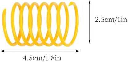 Bonkers Cat Bites, Crunchy & Soft Salmon Supreme Flavor Treats, Low Calorie, Training or Food Topper 3 oz -2 Pack Plus 4 Cat Spring Toys