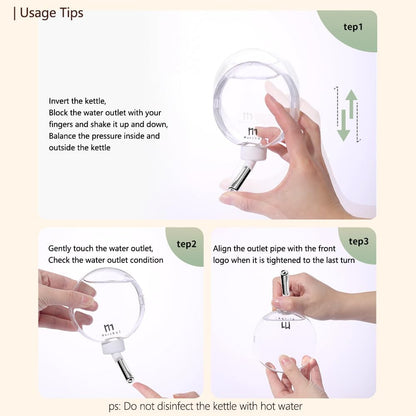 Marchul Adhesive Hamster Water Bottle No Drip with Sticky Hook & Clips for Acrylic Hamster Tank and Cages with Width Less Than 0.4inch