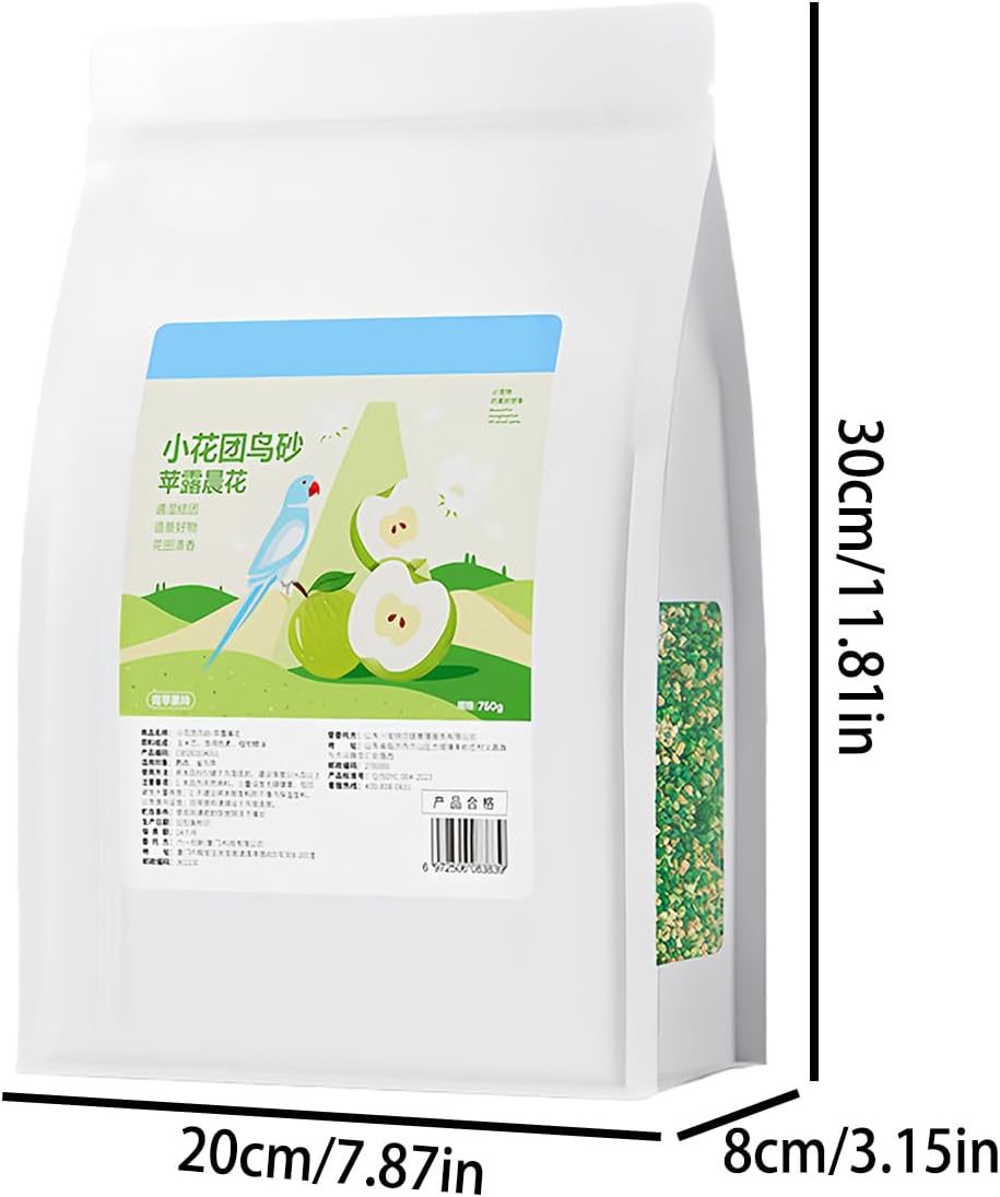 Absorbent Bird Cage Bedding, Nesting Litter Sand, 11.81x7.87x3.15 inches Cage Liner with Soft Texture, Bird Bedding, Cages Accessory with Safe Design, Pet Supply for Conure and Parakeet