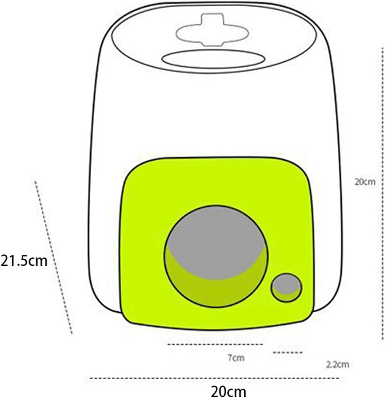 Automatic Dog Ball Launcher, Interactive Tennis Ball Thrower Rechargeable Dog Toy Mental Stimulation Training Game for Indoor Outdoor