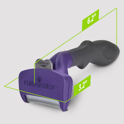 FURminator deShedding Tool For Medium/Large Cats, Short Hair, Removes Loose Hair From Shedding