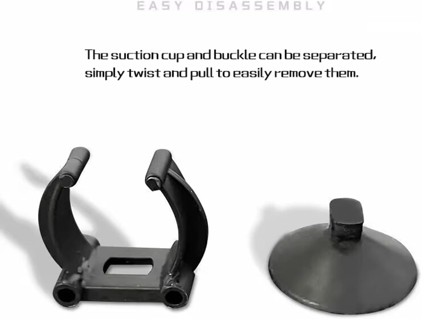 10Pcs Aquarium Suction Cup Clips, 18-22mm, Black, Universal Fish Tank Holders for Heaters, Pumps, Filters and Hood