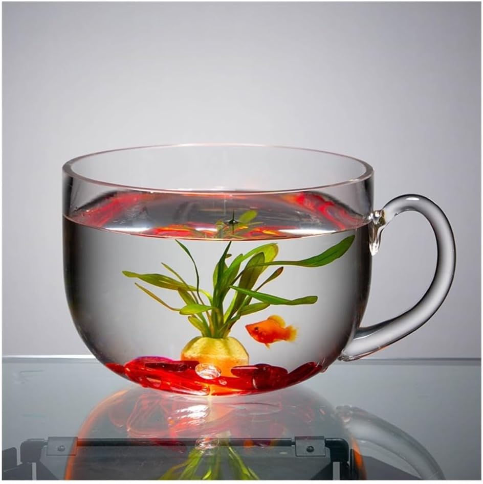 Fish Tank Fish Tank Aquarium Desktop Creative Bowl Shape Goldfish Living Room Small Glass Tanks