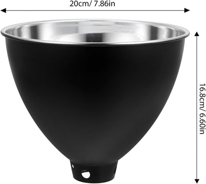 Reptile Heat Lamp Shade 8.5-Inch Metal Reflector Lampshade for Reptile Box Tank Heat Lamp Guard Suitable for Terrarium Heating and Habitat Lighting