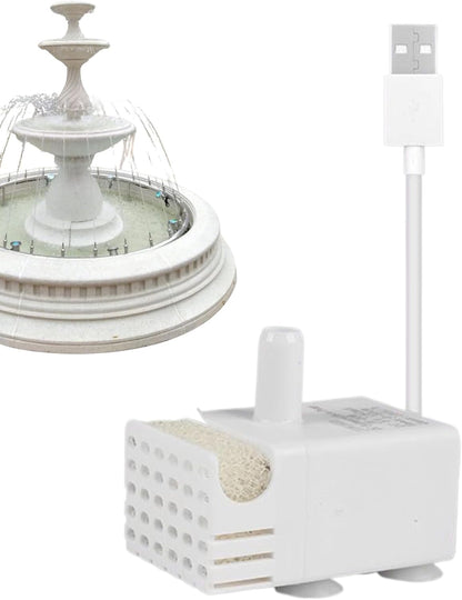 Pet Water Fountain Pump | Energy-Efficient Mini Aquarium Pump - Mini Water Circulation System Suitable for Fish Tanks, Aquariums, Rock Fountains