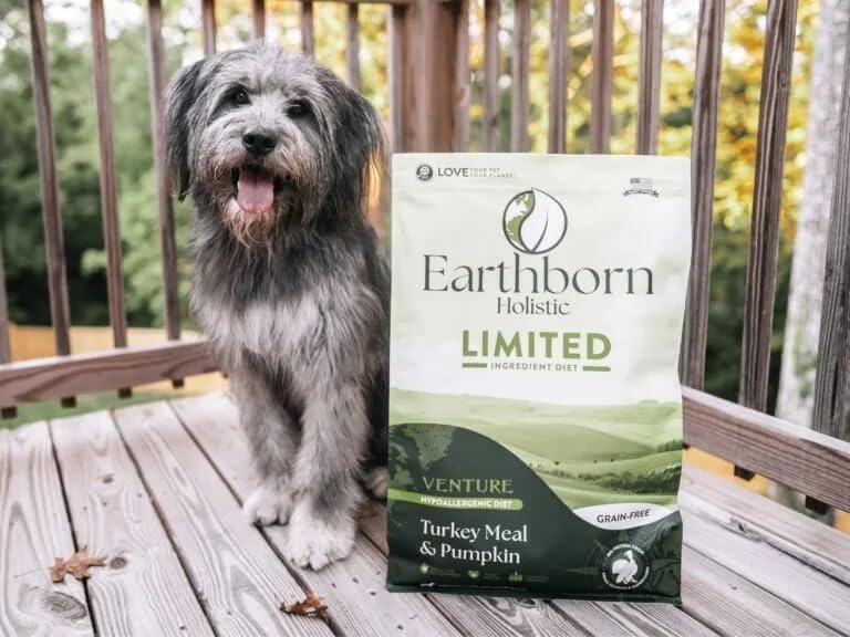 Earthborn Holistic Venture Turkey Meal & Pumpkin Limited Ingredient Diet Grain-Free Dry Food for Adult Dogs (4 lb. Bag)