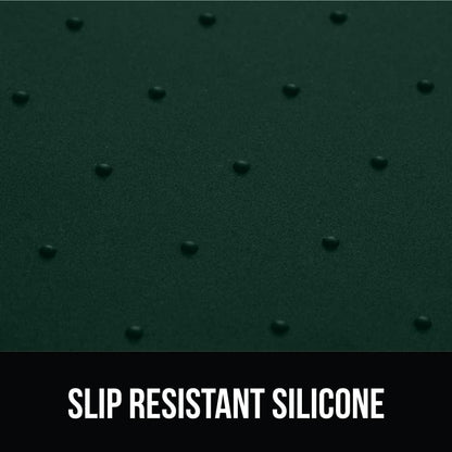 Gorilla Grip Silicone Pet Feeding Mat and Dog and Cat Lick Mat 2 Pack, 18.5x11.5 in Dog Cat Food Mat Contains Spills Green Color, Interactive Activity Toy Licking Pad 1 Royal 1 Green, 2 Item Bundle