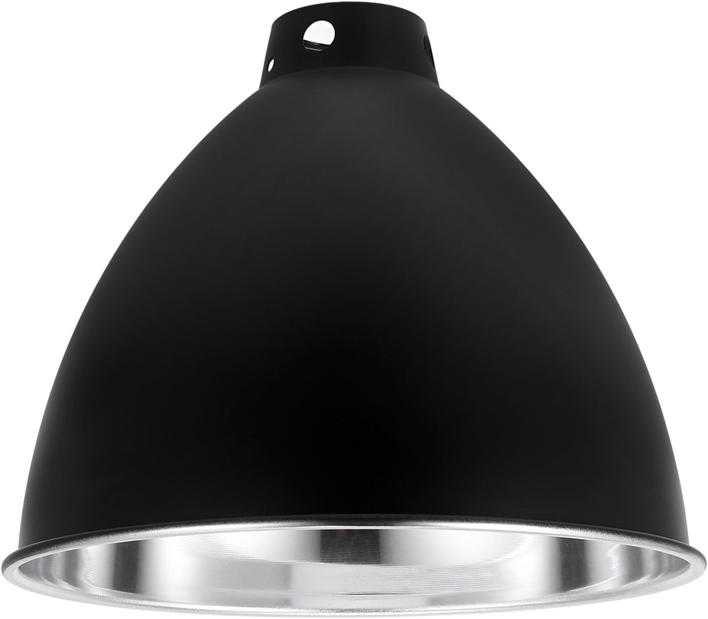 Reptile Box Lampshade Heating Lamp Reflector Cover Iron 8.5-Inch Deep Curved Dome for Terrarium Heat Lamp Protection in Reptile Tank Habitat